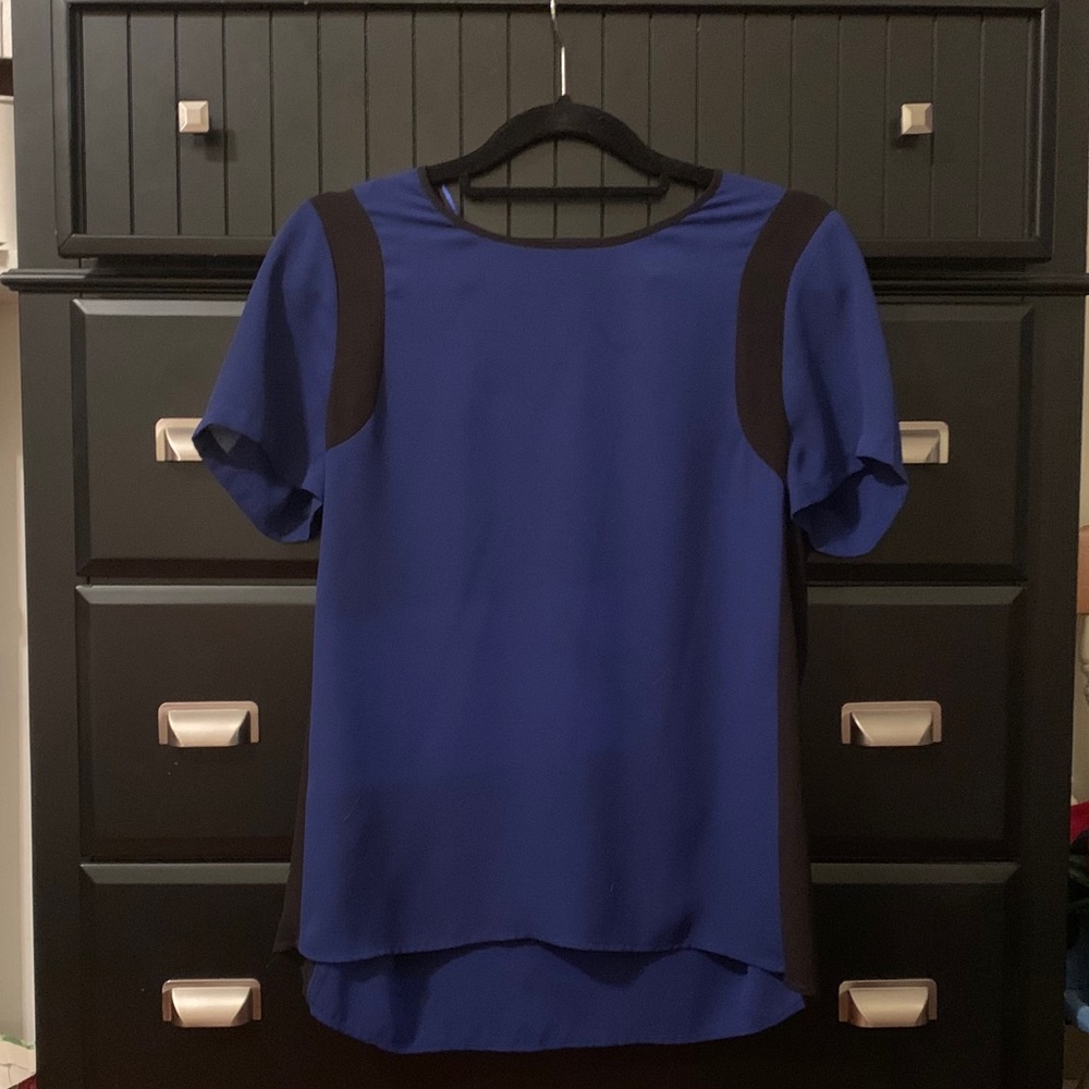 Flowy Blue Blouse by Daniel Rainn